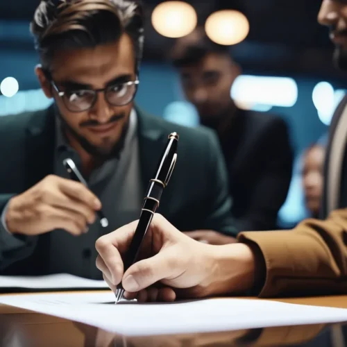 preview (4) Man signing a legal document